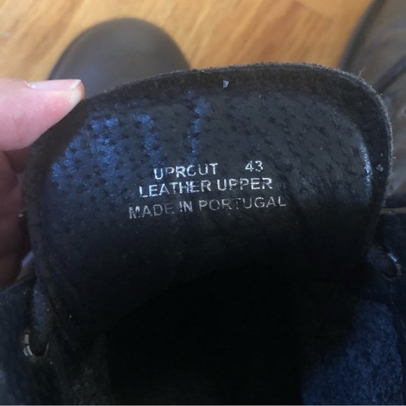 Steve Madden ULTIMATE Leather Boots Lace Up Rugged Gray - Picture 10 of 13